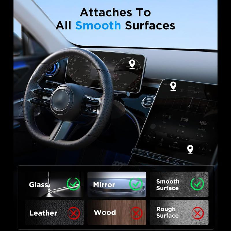 360° Adjustable Suction Cup Phone Holder, Magnetic Phone Holder,  Phone Mount, Car, Gym, Bathroom