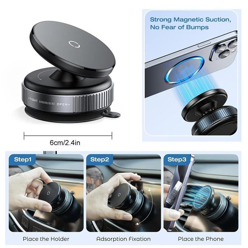 360° Adjustable Suction Cup Phone Holder, Magnetic Phone Holder,  Phone Mount, Car, Gym, Bathroom