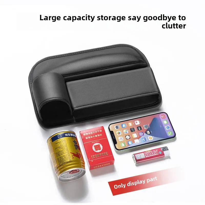 Car Front Seat Gap Filler Storage Box,With Cup Holder Multipurpose Kit Sundries Tidying Tray for Interior Essentials Accessories