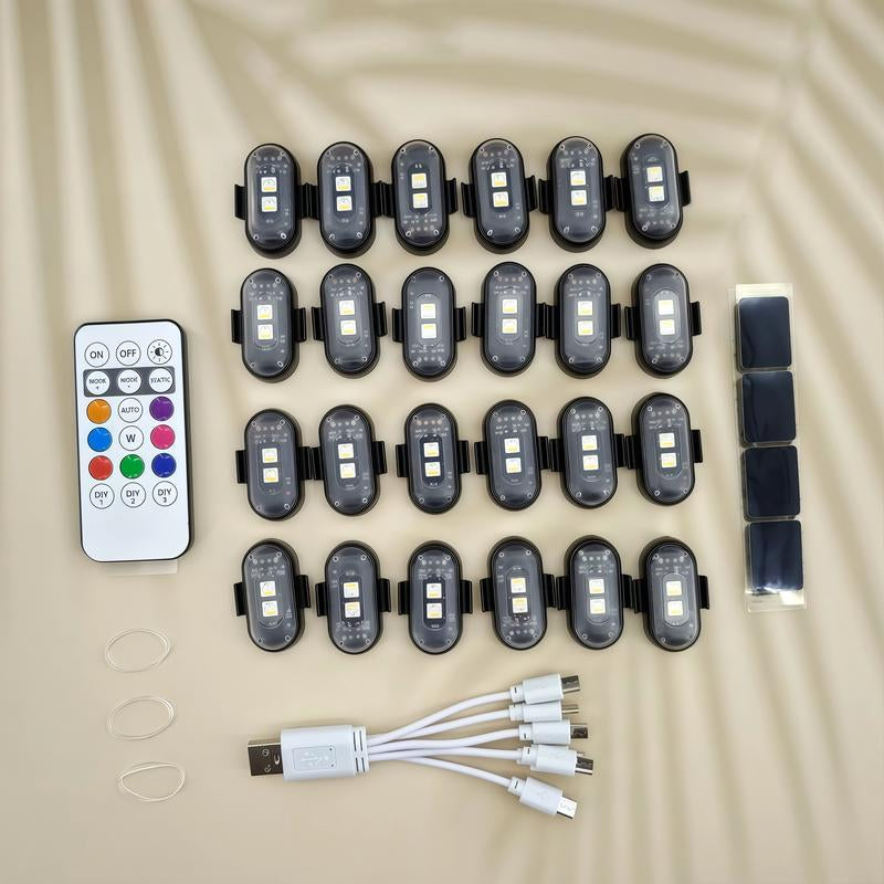 LED Light Car Accessory, Ambient Lighting for Car, Motorcycle, Bike Decor